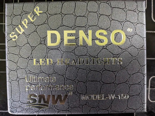 High-performance Denso LED Headlights with 150 watts output for enhanced brightness, durability, and energy efficiency.
