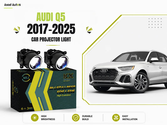 High-performance MLI Car  Fog Lamp Projector Lights with BI LED Lens for Audi Q5 2017-2025, offering enhanced brightness and a stylish look.