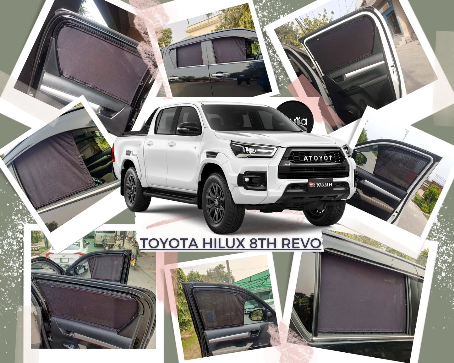 Awra Curtains for Toyota Hilux 8th 2016 - 2023 (Revo)