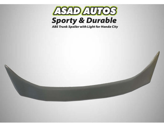 Honda City 2015-2020 ABS Trunk Spoiler with Light – Sporty & Durable Car Upgrade
