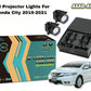 Honda City 2015-2021 MLI Fog Lamp Car Projector Lights with BI LED Lens, designed for enhanced visibility and style.