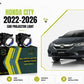 Honda City 2022-2026 MLI Car Projector Fog Lights with BI LED Lens, offering enhanced road visibility and a modern, stylish upgrade