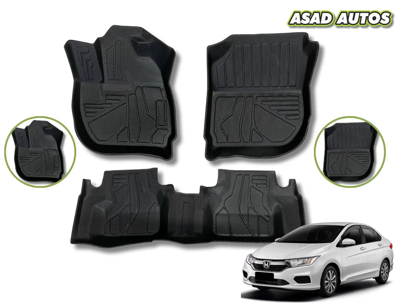 Honda City 2022-2026 TPE Floor Mats – Custom Fit, Waterproof & Durable