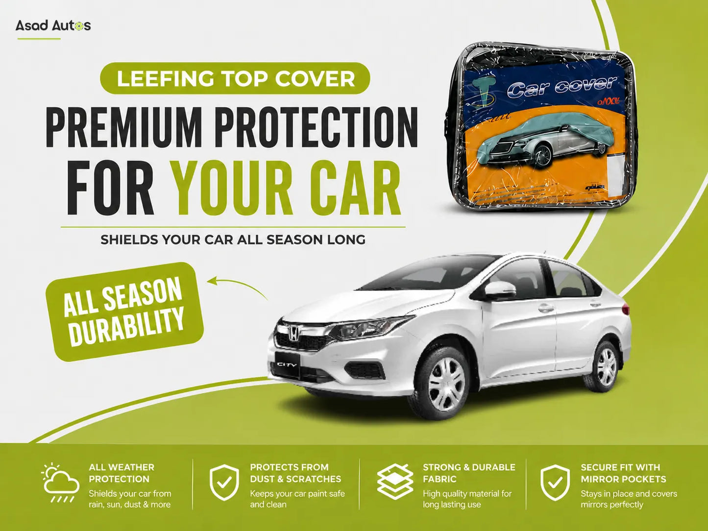 Honda City Premium Top Cover for Outdoor Protection