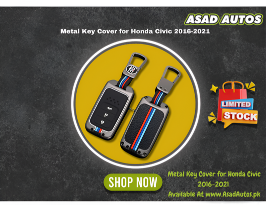 Honda Civic 2016–2021 Metal Key Cover – Premium Smart Key Protection Case

