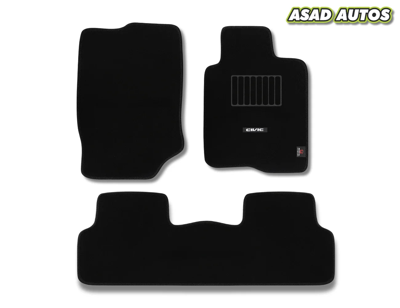 Honda Civic X 2016-2021 Executive Carpet Car Floor Mats – Premium Custom Fit & Luxury Interior