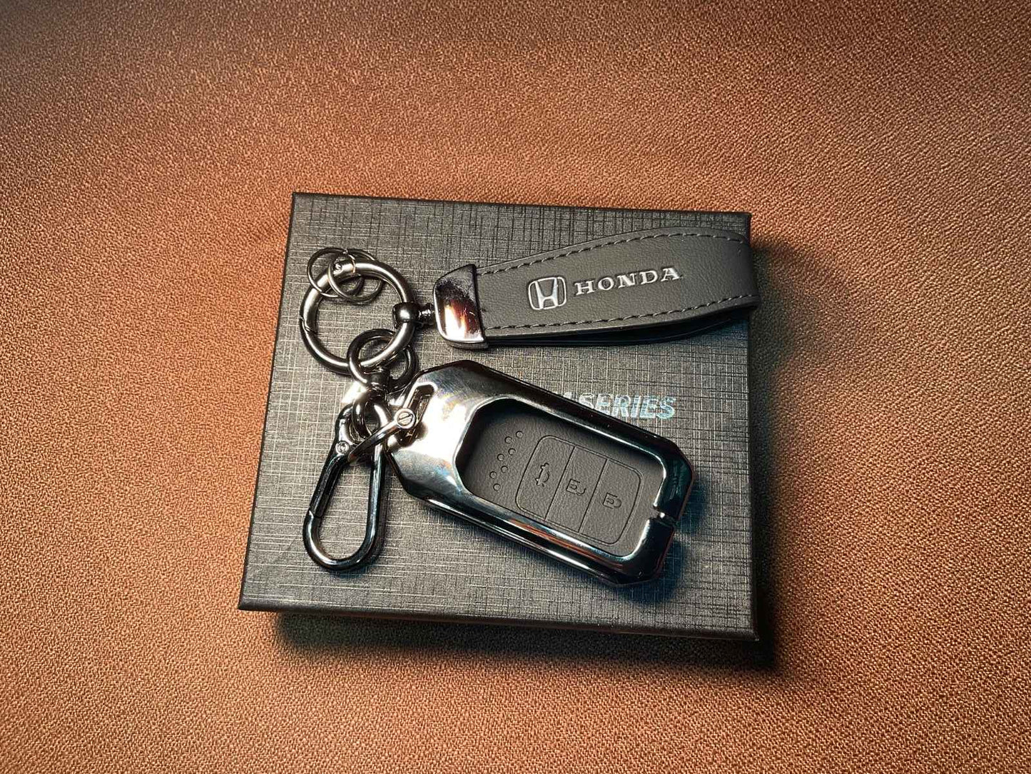 AAA Platinum Series Leather Metal Key Cover for Honda Civic 2016–2021