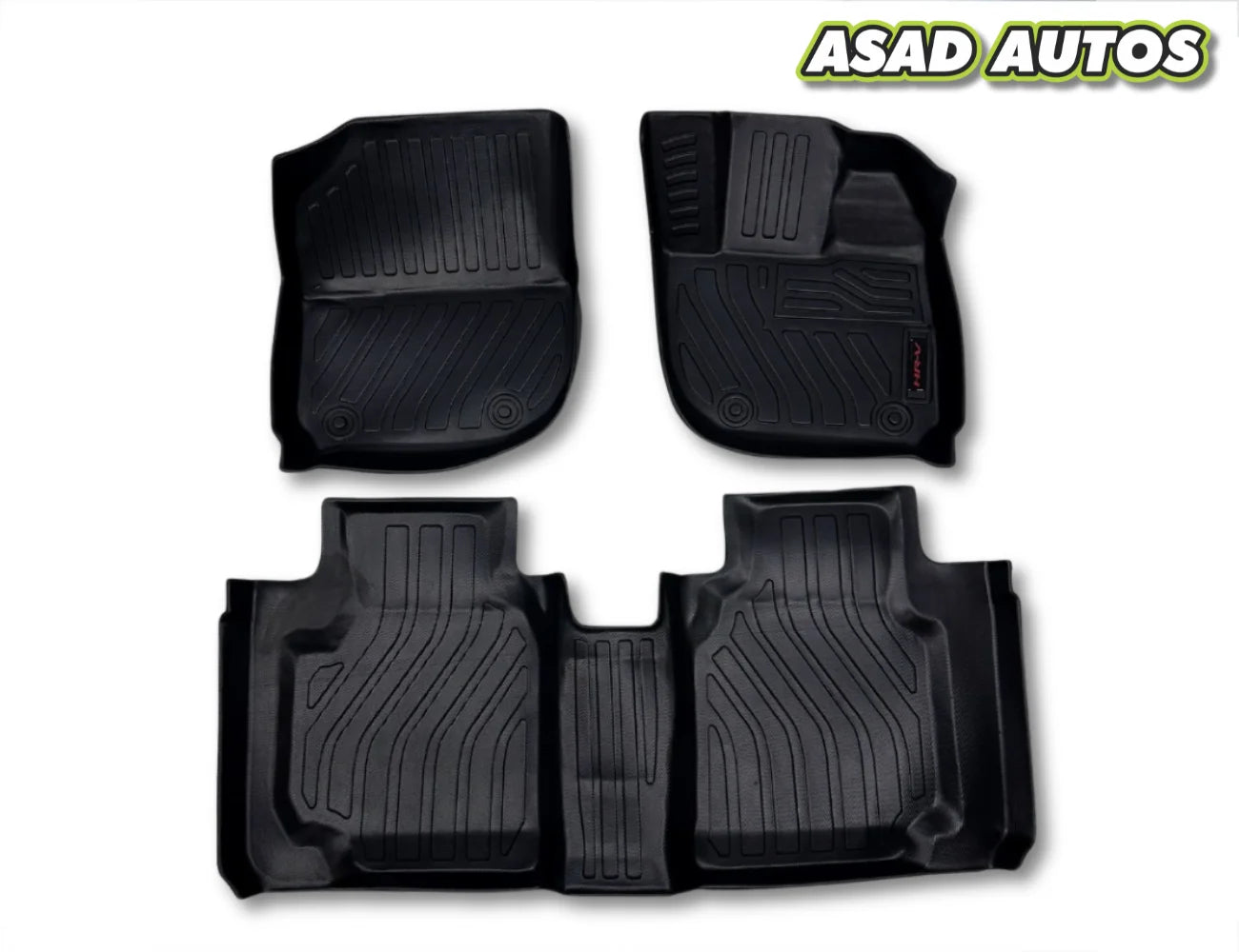 Honda HR-V 2022–2024 – Luxury 9D TPE Plastic Floor Mats (New Style)