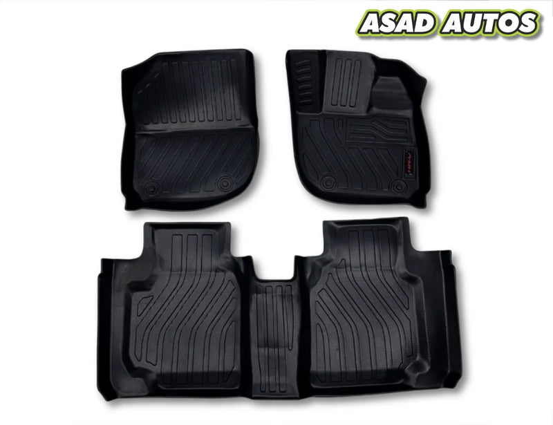 Honda HR-V 2022–2024 – Luxury 9D TPE Plastic Floor Mats (New Style)