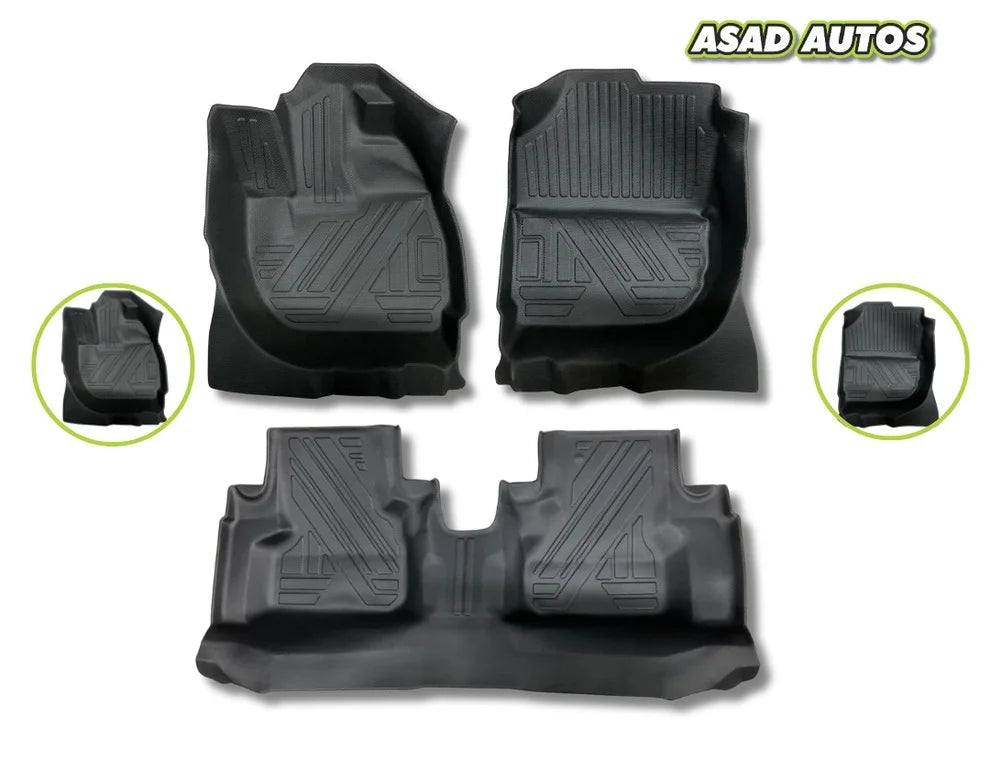 Honda Vezel 2013–2021 TPE Floor Mats, All-Weather Floor Mats for Honda Vezel, Custom Fit TPE Mats for Vezel, Waterproof Car Mats for Honda Vezel