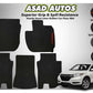 Honda Vezel 2014-2021 latex rubber car floor mats, offering a custom fit, all-weather protection, durability, and a non-slip surface for a clean and stylish interior.