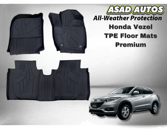 Honda Vezel TPE Floor Mats – Premium All-Weather Custom Fit