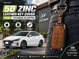 Hyundai Elantra 2017-2024 premium leather-style key fob cover