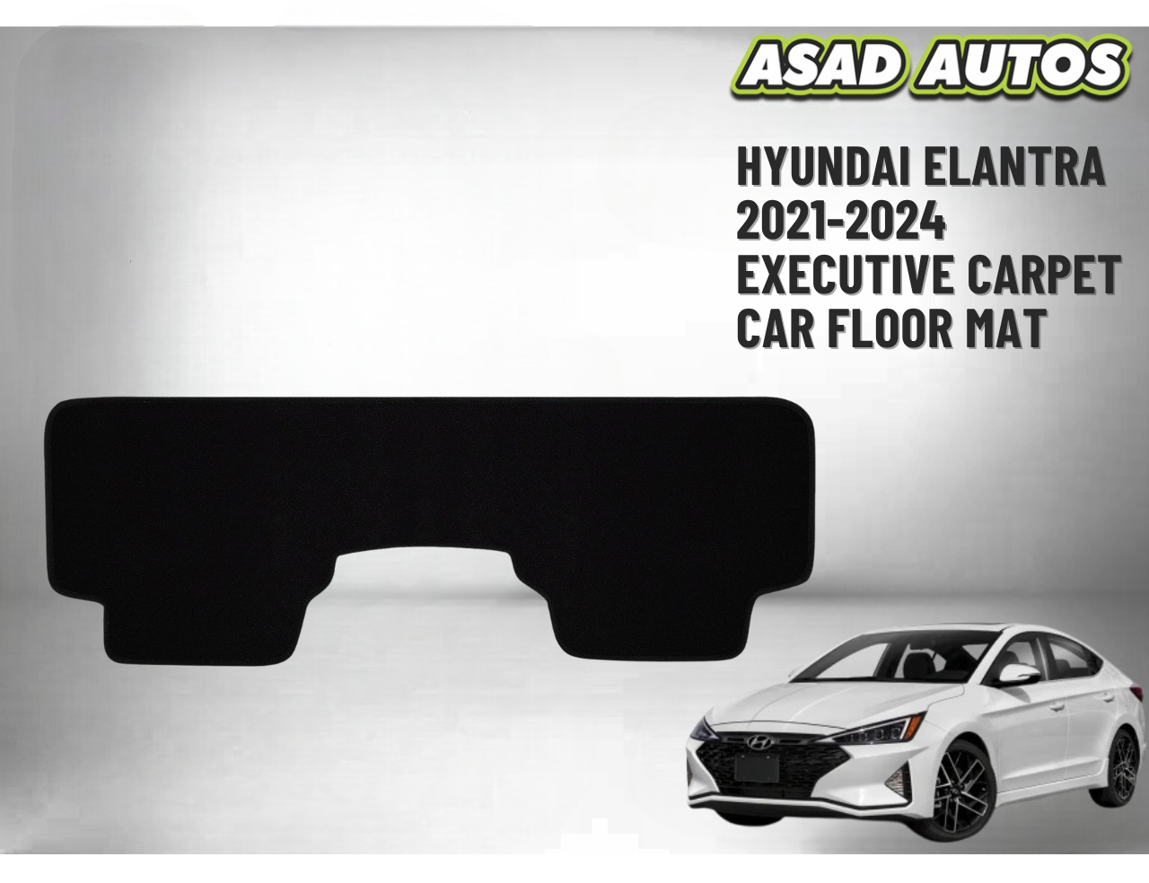 Hyundai Elantra 2021–2024 Executive Carpet Car Floor Mats – Custom Fit, Premium Look, Interior Protection

