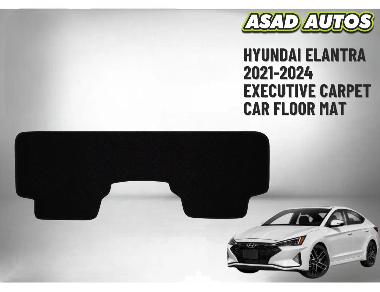 Hyundai Elantra 2021–2024 Executive Carpet Car Floor Mats – Custom Fit, Premium Look, Interior Protection
