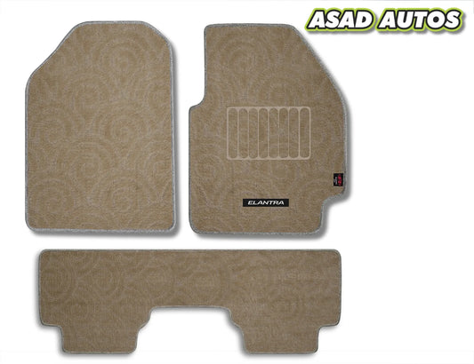 Hyundai Elantra 2021–Present Premium Carpet Car Floor Mats | Custom Fit | Elegant & Durable
