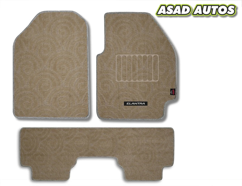 Hyundai Elantra 2021–Present Premium Carpet Car Floor Mats | Custom Fit | Elegant & Durable