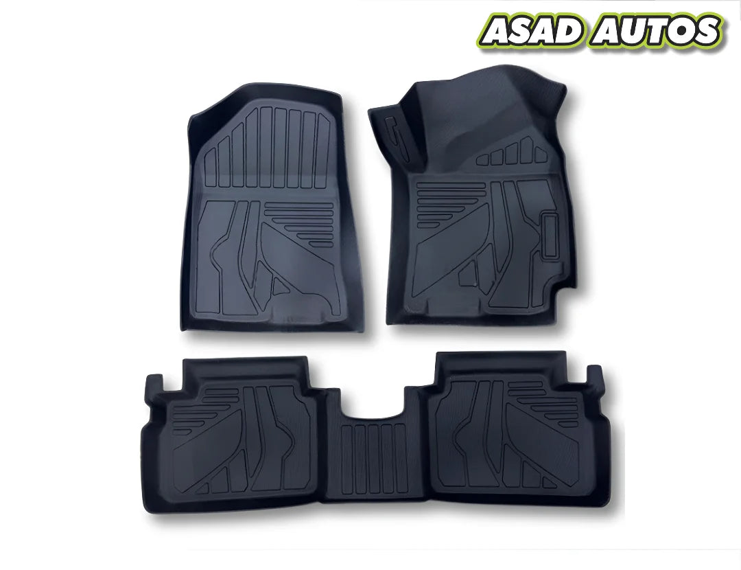 Hyundai Elantra 2024-2025 Elantra Hybrid TPE Floor Mats – Premium All-Weather Custom Fit Car Mats