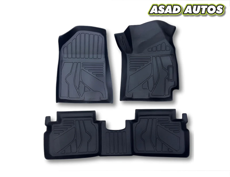 Hyundai Elantra 2024-2025 Elantra Hybrid TPE Floor Mats – Premium All-Weather Custom Fit Car Mats