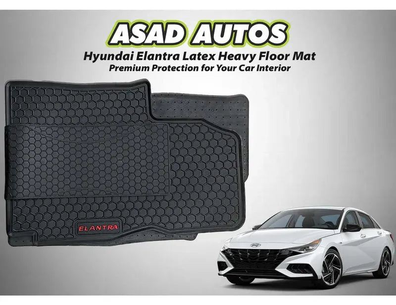 Hyundai Elantra 2024-2025 Latex Heavy Floor Mat – Durable protection for your car interior, designed for a perfect fit and easy maintenance.
