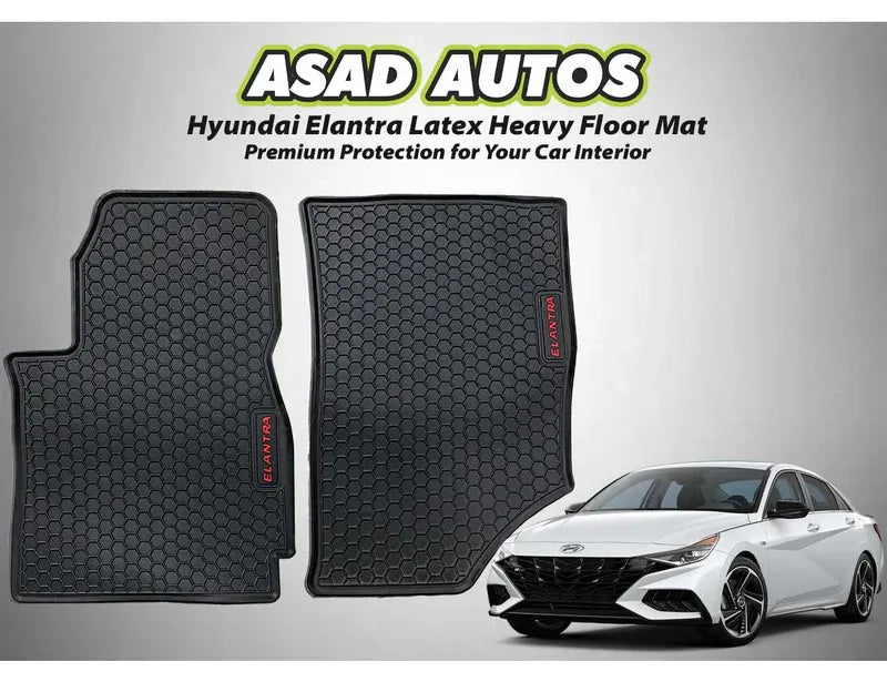 Hyundai Elantra 2024-2025 Latex Heavy Floor Mat – Durable protection for your car interior, designed for a perfect fit and easy maintenance.
