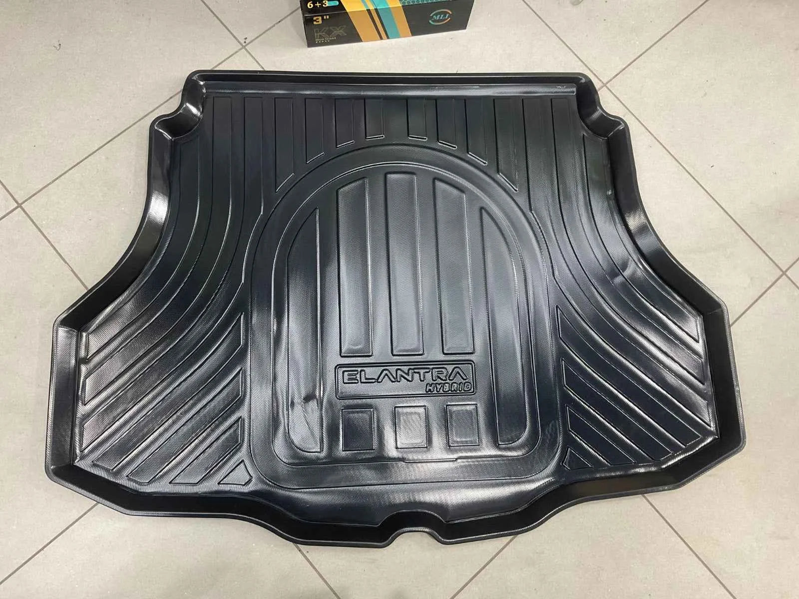 Hyundai Elantra Hybrid (2024–2025) PVC Trunk Mat – Custom Fit | Waterproof | Durable