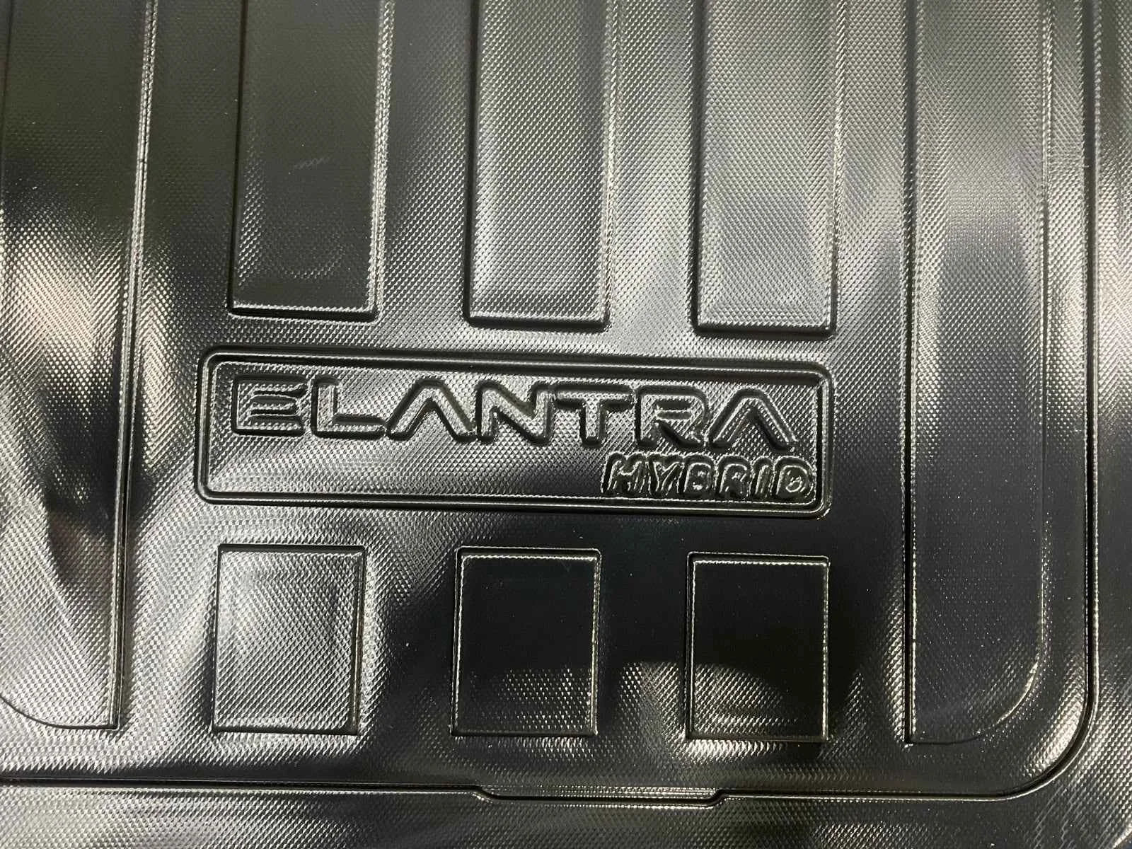 Hyundai Elantra Hybrid (2024–2025) PVC Trunk Mat – Custom Fit | Waterproof | Durable