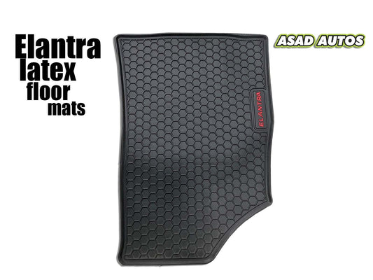 Hyundai Elantra Latex Heavy Floor Mats – Custom Fit, Waterproof, and Durable Protection

