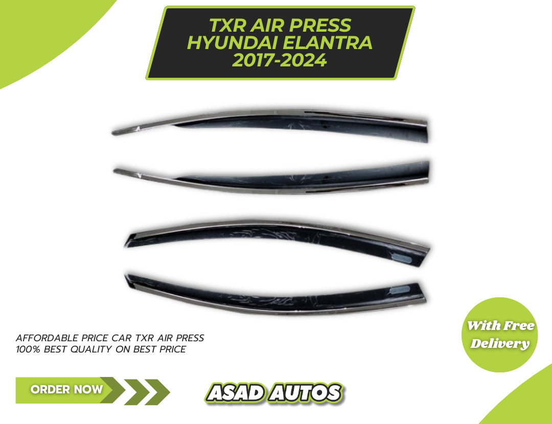 Hyundai Elantra TXR Air Press Sun Visor With Chrome 4 Pcs – Model 2021-2024
