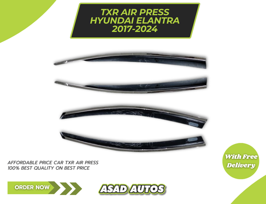 Hyundai Elantra TXR Air Press Sun Visor With Chrome 4 Pcs – Model 2021-2024

