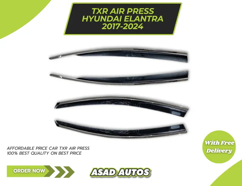 Hyundai Elantra TXR Air Press Sun Visor With Chrome 4 Pcs – Model 2021-2024
