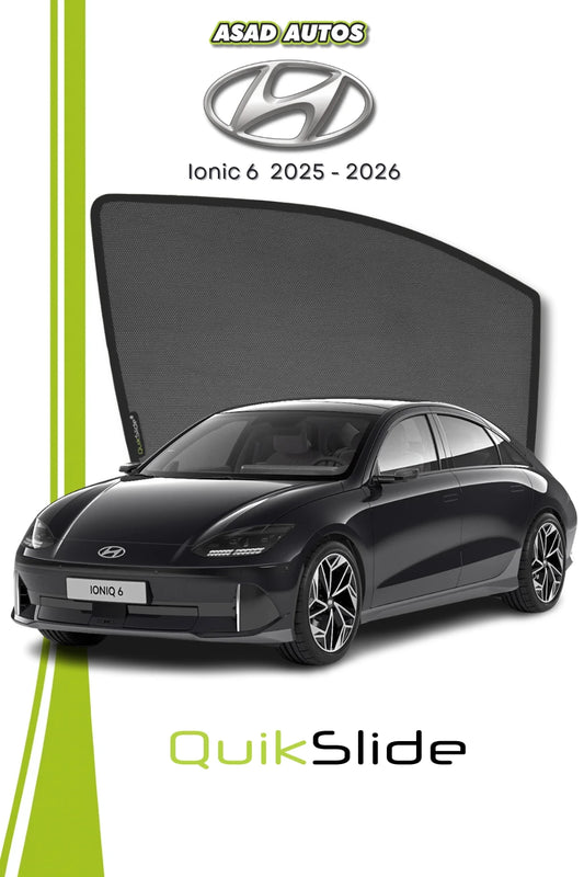 Hyundai Ioniq 6 2026 window shades for sunlight and privacy