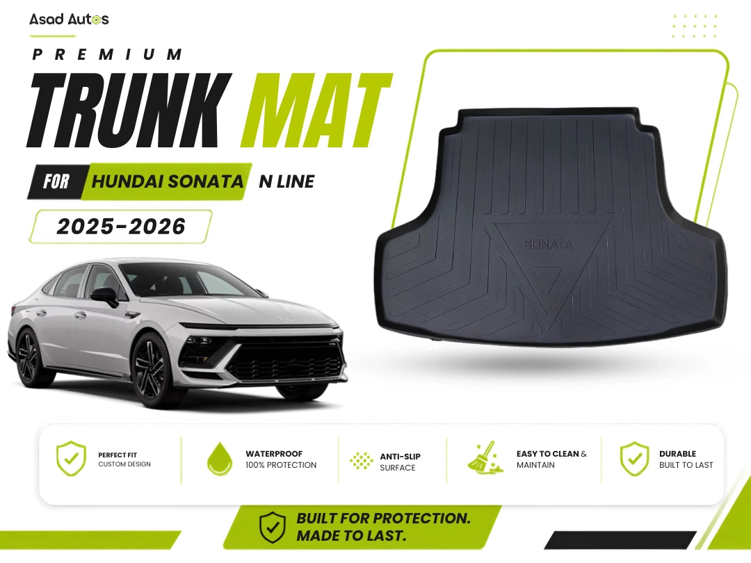 Hyundai Sonata N Line 2025–2026 TPE Plastic Car Trunk Mat