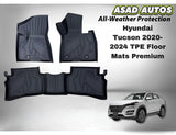 Hyundai Tucson 2020–2024 TPE Floor Mats – Custom Fit Premium All-Weather Mats
