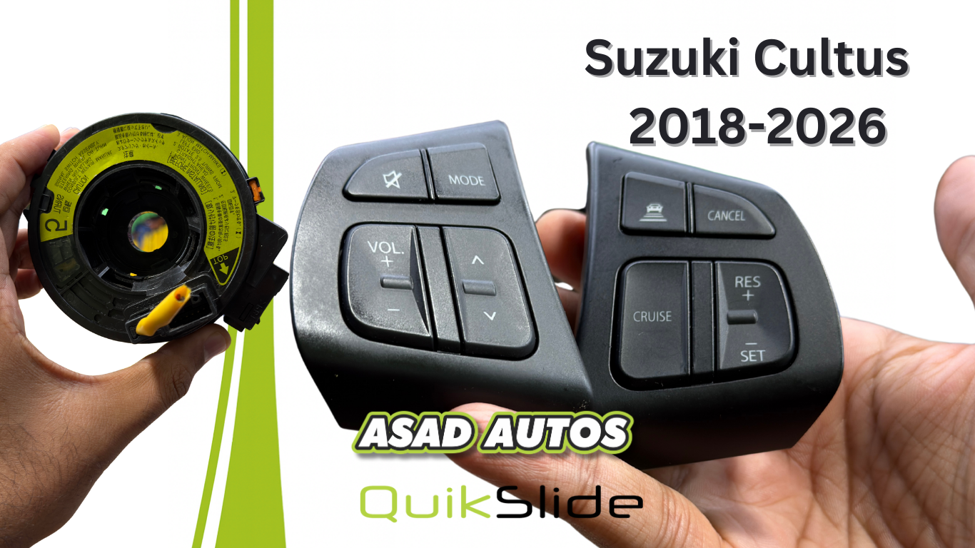 Suzuki Cultus 2018-2026 Multimedia Steering Buttons with Spiral Cable - Premium Control Kit