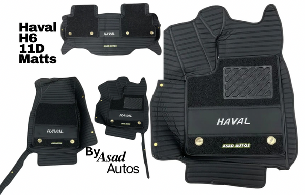 Custom-Fit Premium 11D Floor Mats for Haval H6 2022-2024