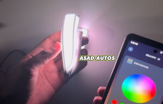 Toyota Side Mirrors Indicators RGB Mobile Operated Imported (Top Quality)