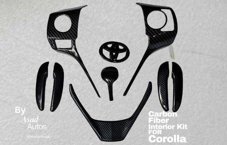 Toyota Corolla 2014-2024 Carbon Fiber Interior Kit