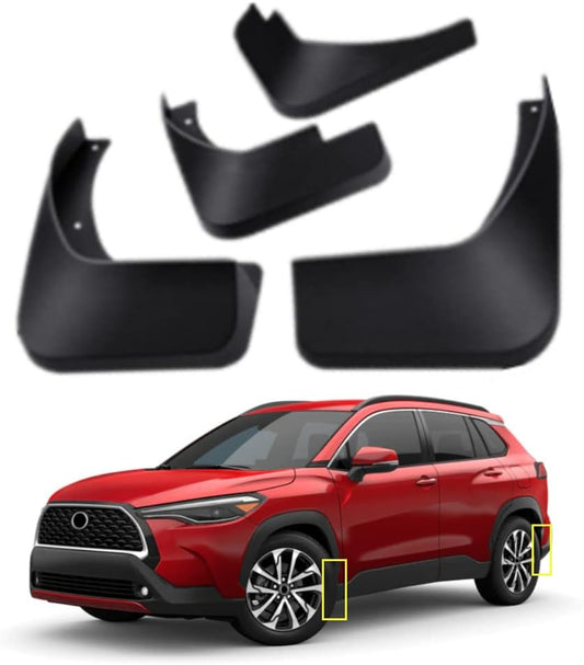 Mud Flaps Kit for 2024 Toyota Corolla Cross 2022 2023 Mud Splash Guard Front and Rear 4-PC Set