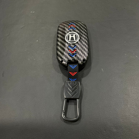 Plastic Key Cover Carbon Fiber Style Premium Quality for Honda Civic 2022-23