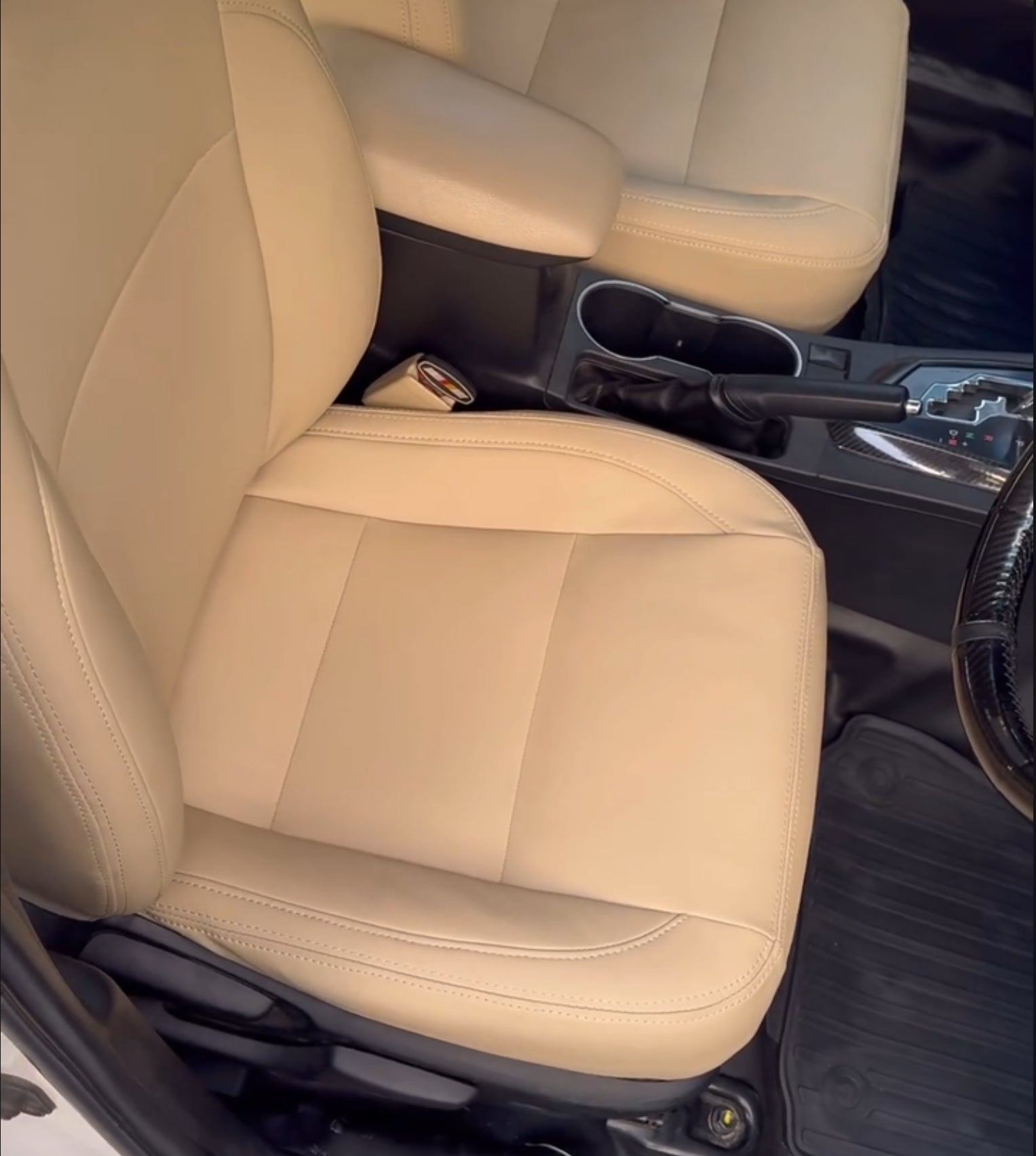 Premium Bespoke Seat Covers in Beige Style for Toyota Corolla Grande GLI Altis