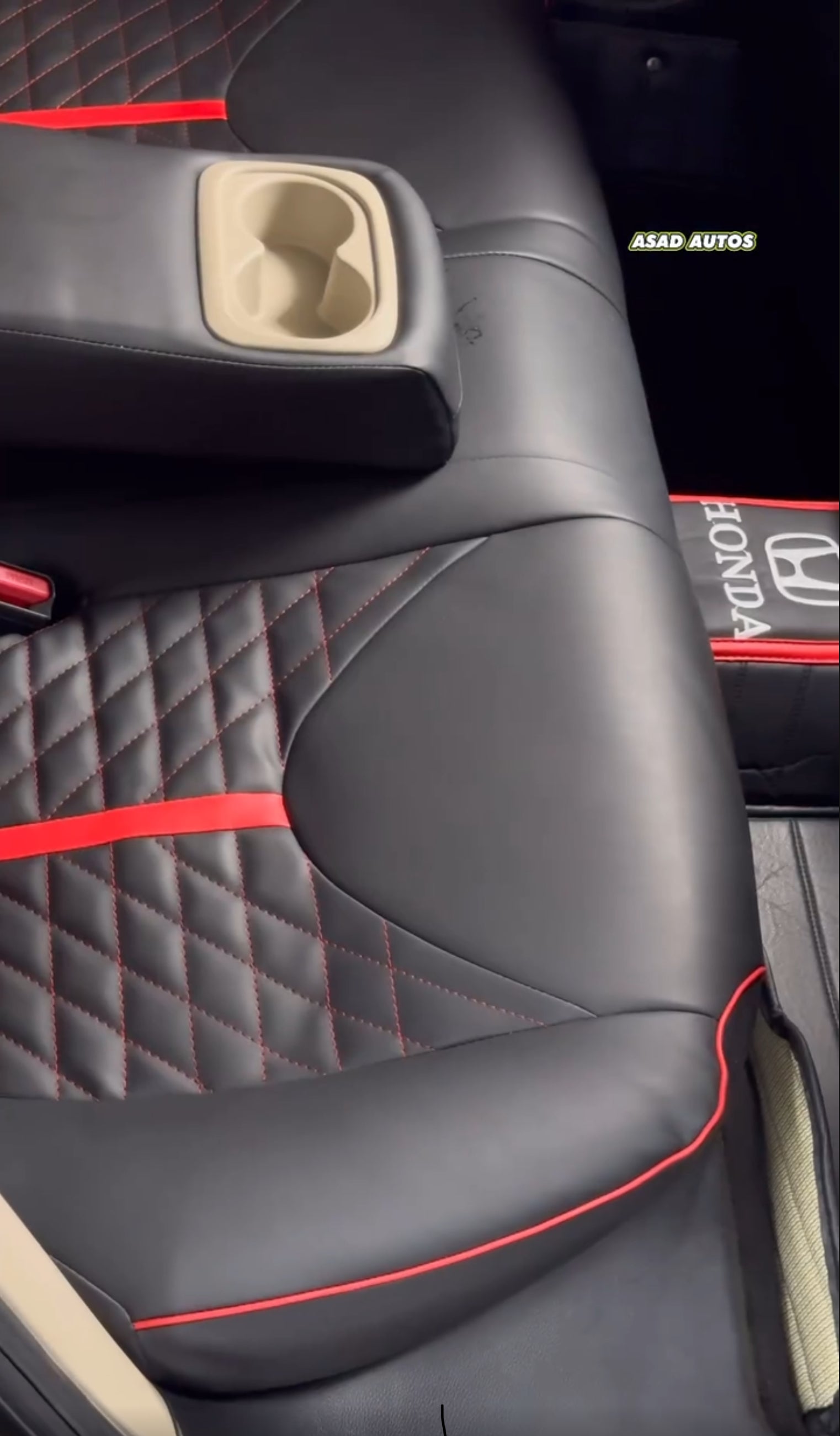 Transform Your Honda Civic X with Bespoke Seat Covers in Lamborghini Red Style