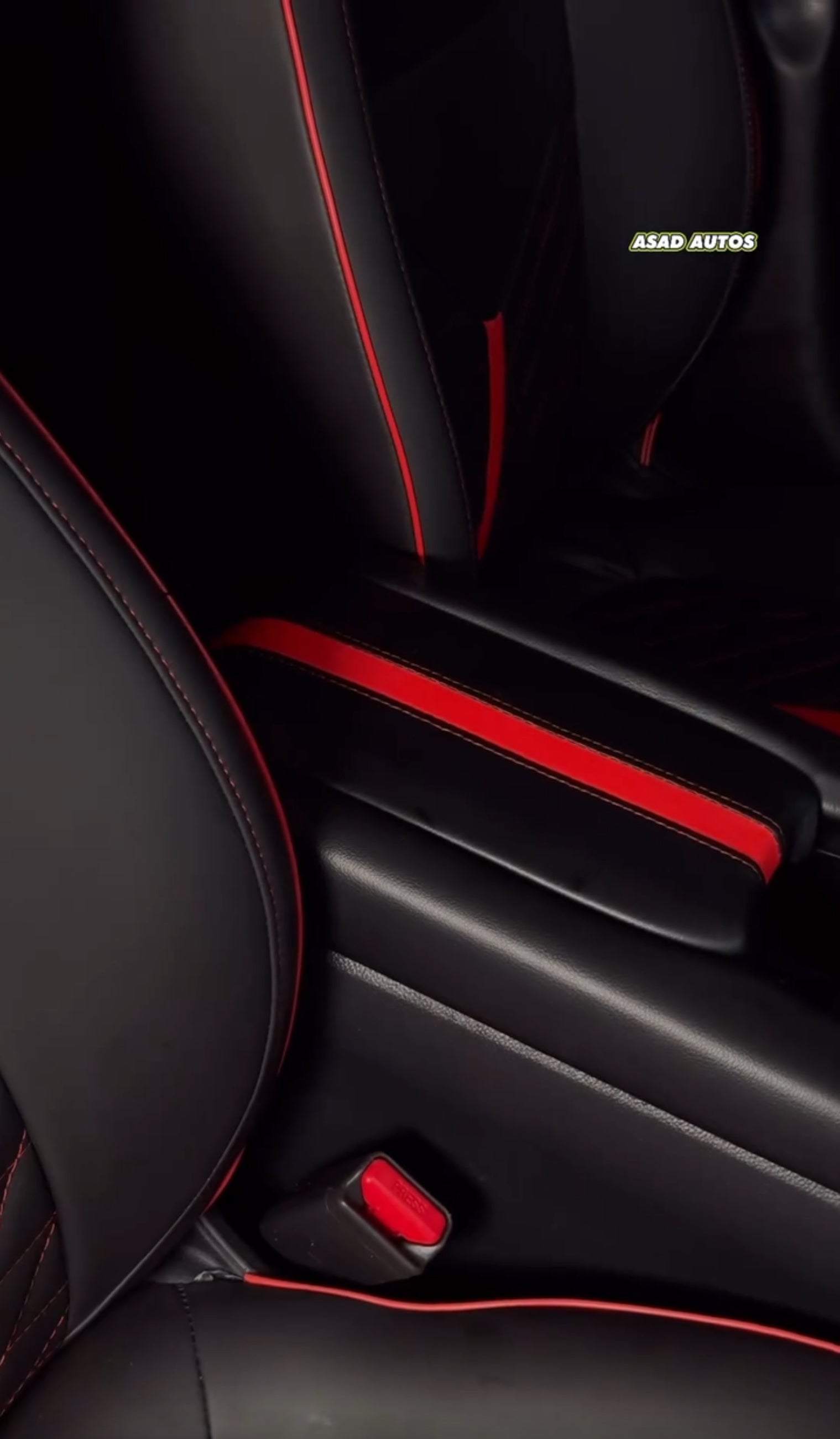Transform Your Honda Civic X with Bespoke Seat Covers in Lamborghini Red Style
