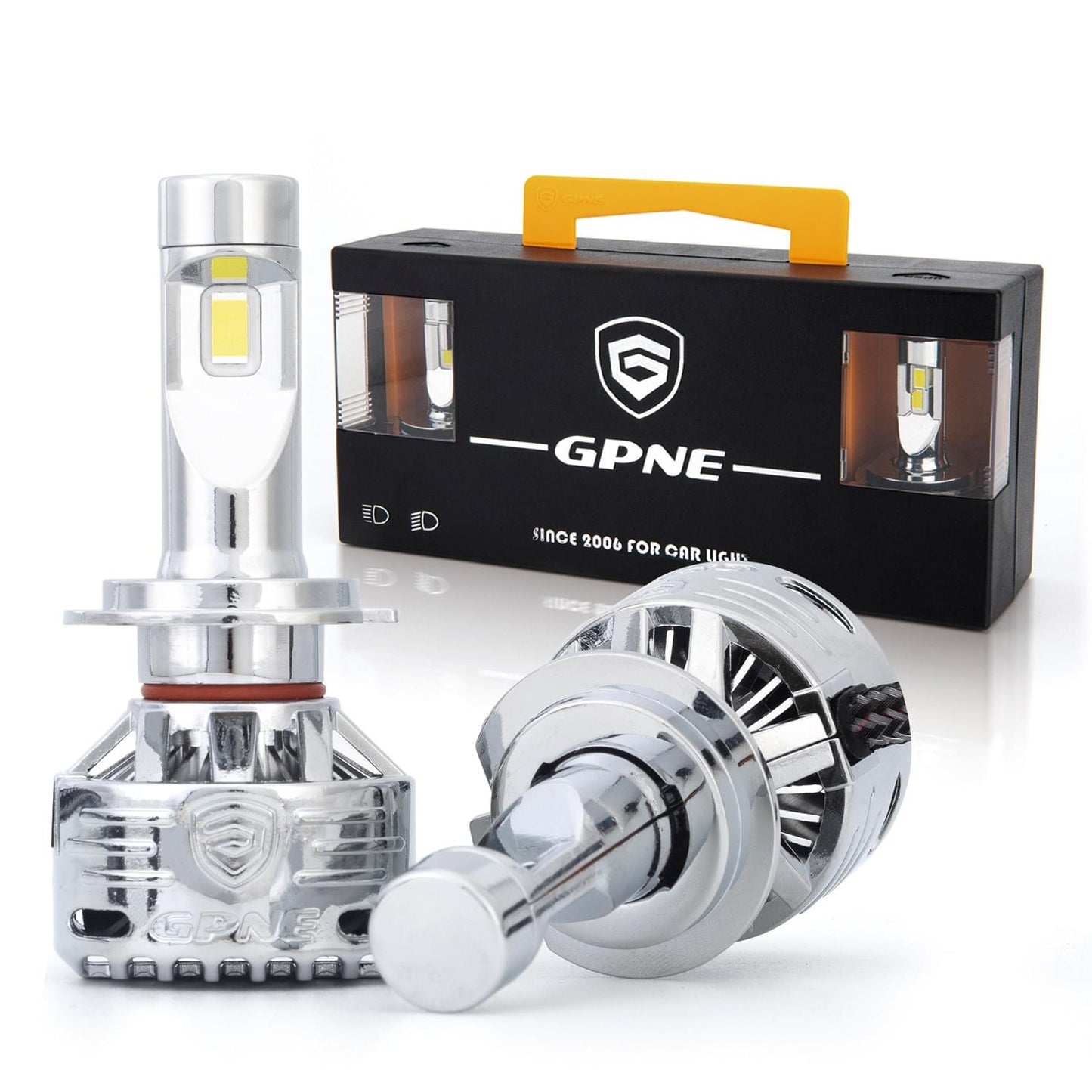 GPNE R6 LED Headlight Bulb 75W/Lamp Nature White 6000K 21000LM 9-32V DC