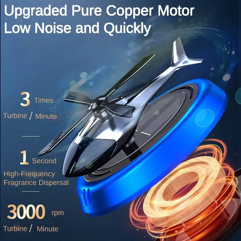 Solar Helicopter For Car Fragrance