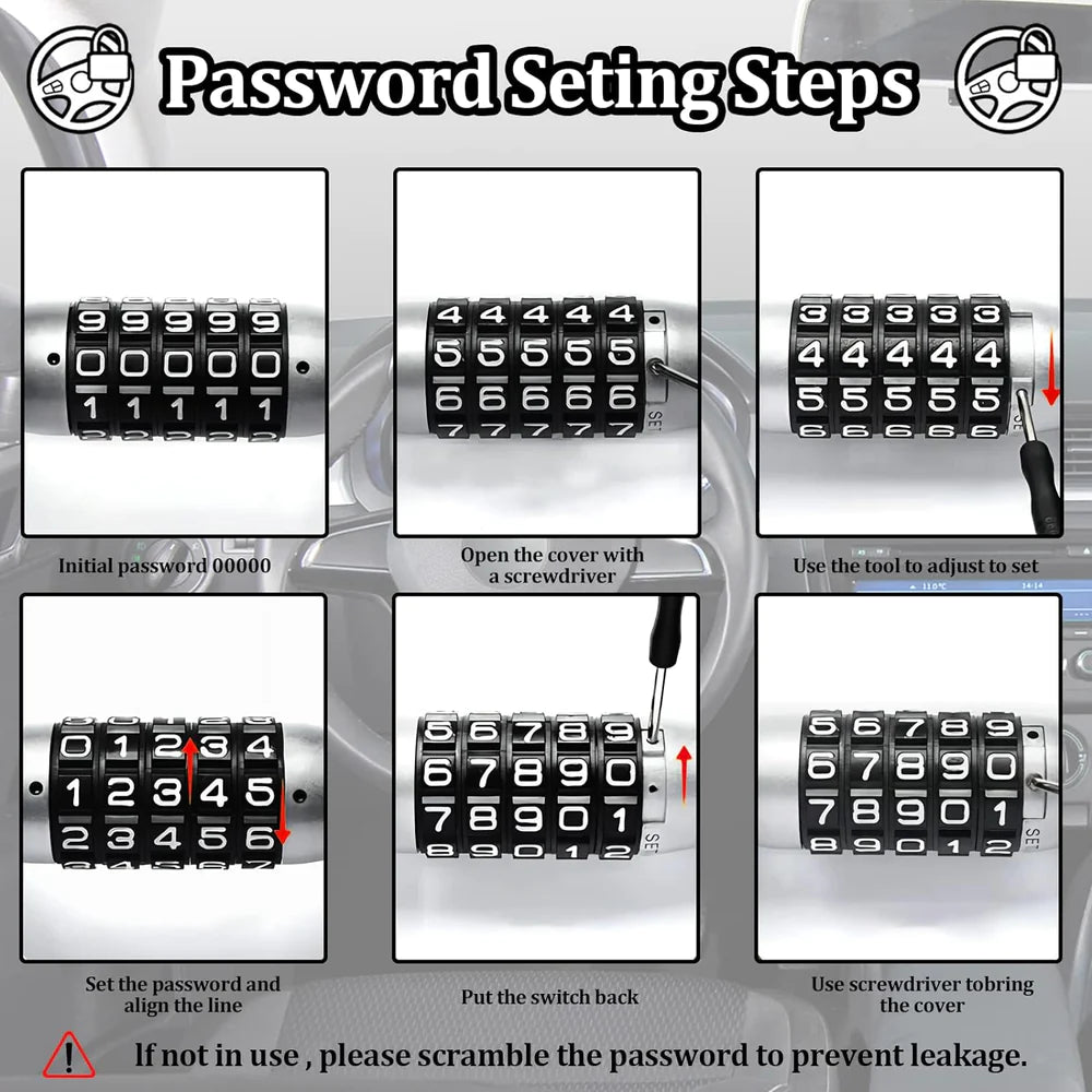 Steering Wheel Password Lock