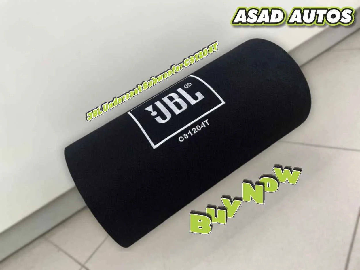 JBL CS1204T Underseat Subwoofer | Slim Powerful Bass Upgrade