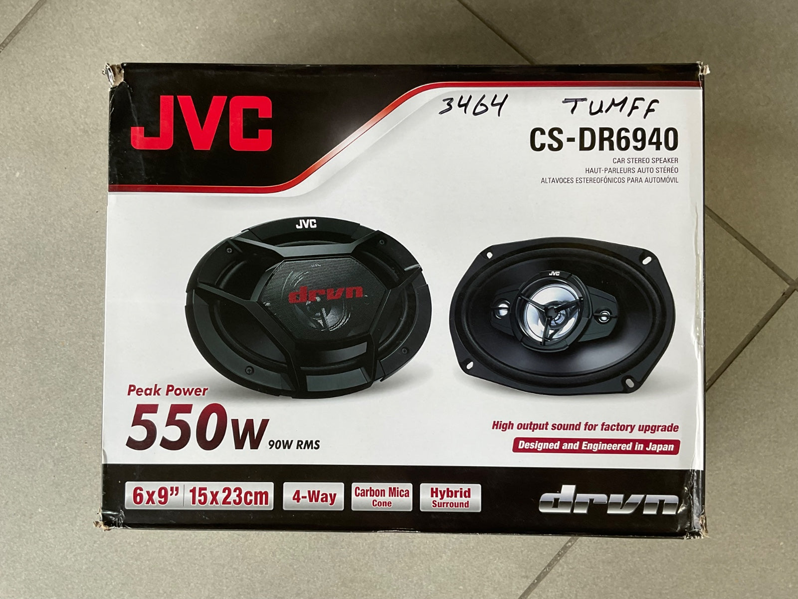 JVC CS-DR6940 550W Car Speakers – High-Power Sound & Deep Bass

