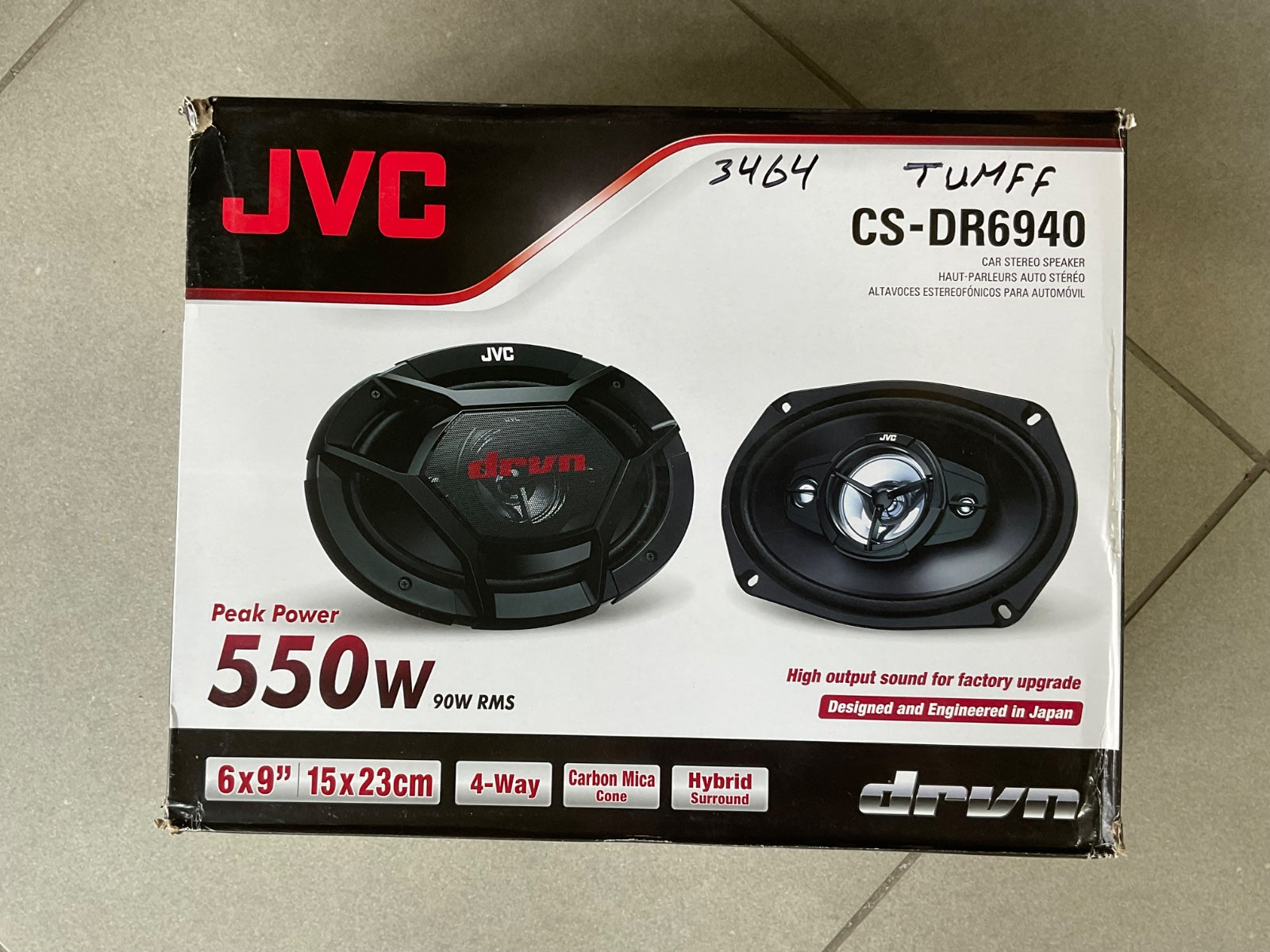 JVC CS-DR6940 550W Car Speakers – High-Power Sound & Deep Bass

