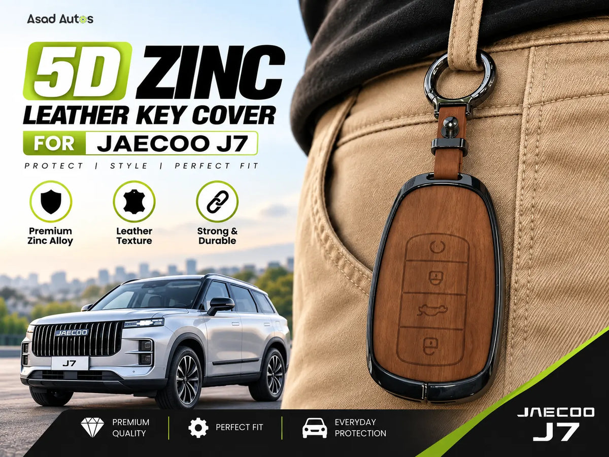 Jaecoo J7 2025-2026 Key Fob Cover with Premium Leather Texture and Screwdriver